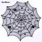 Halloween Party Decoration Spiderweb Table Cloth 100cm Black Lace Table Covers