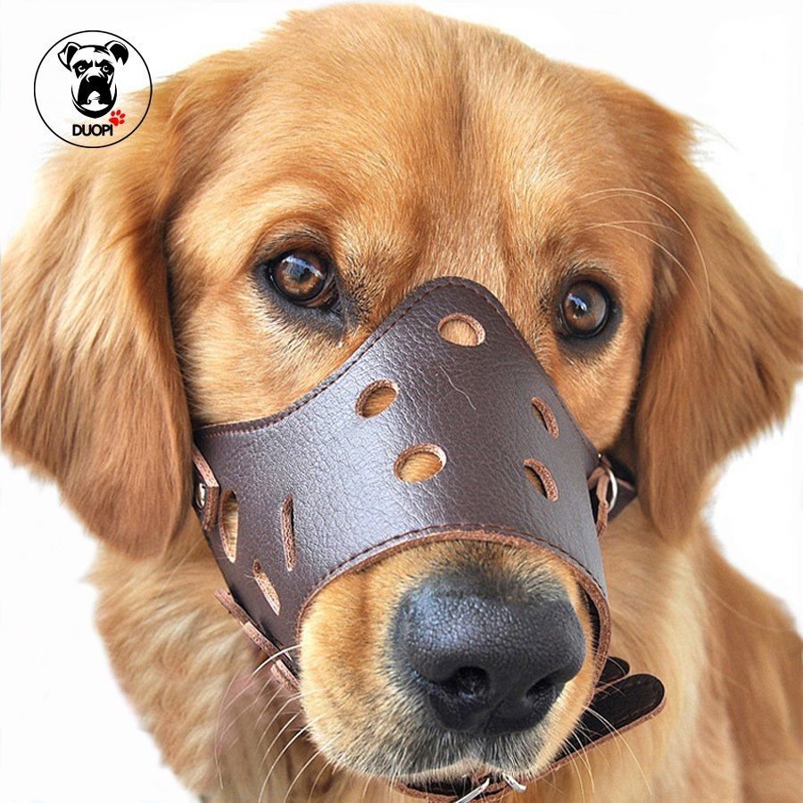 Pet Dog Muzzle Adjustable Anti Bite Bark Chewing Animal Security Mouth Cover New