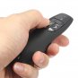 Handheld Wireless Remote Presenter Receiver Pointer Case w/ Red Laser Pen Black