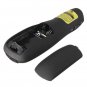 Handheld Wireless Remote Presenter Receiver Pointer Case w/ Red Laser Pen Black