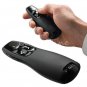 Handheld Wireless Remote Presenter Receiver Pointer Case w/ Red Laser Pen Black