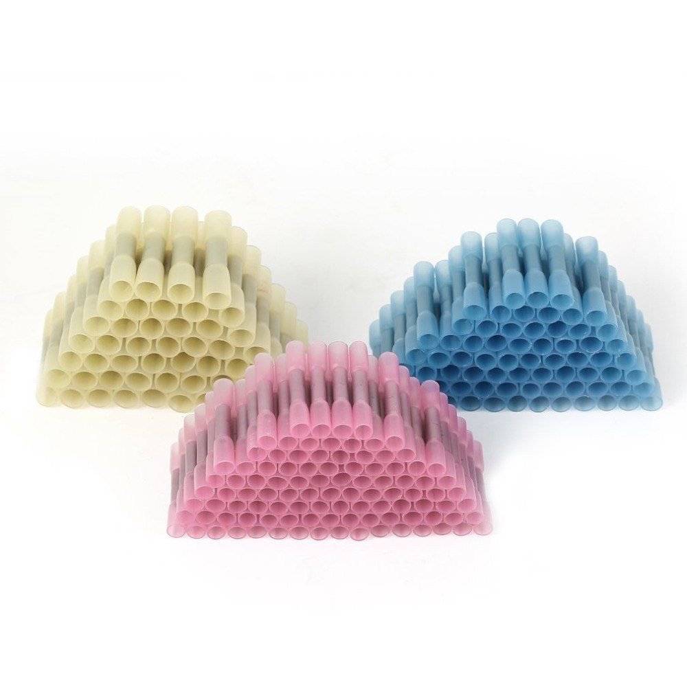 300Pcs 3m Heat Shrink Insulated Butt Crimp Wire Connector Terminals Assortment