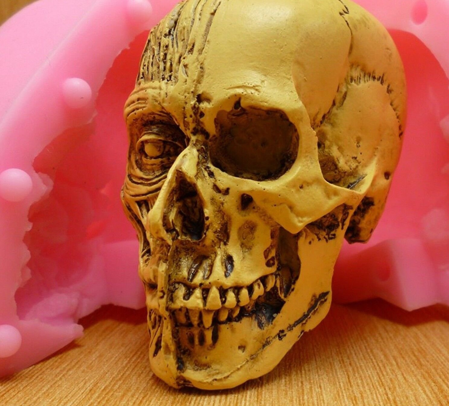 Cake Chocolate Pudding Mold Jelly Candy Ice Cookies Soap Silicone Skull Mold