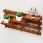 Wall Mount Storage Box Wood Boxes Hanging Key Rack Shelf Flower Pot Organizer