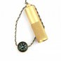 Brass Waterproof Canister Seal Capsule Bottle Box Outdoor Camping Compass
