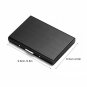 Black Stainless Steel Metal Case Box Men Women Business Credit Card Holder Case