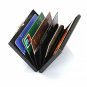 Black Stainless Steel Metal Case Box Men Women Business Credit Card Holder Case