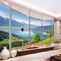 Custom Photo Wallpaper 3D Balcony Forest Lake Space Wall Mural Modern Living