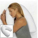 Seat Back Protector Baby Side Sleeper Pil U Shape PP Cotton White Pillow Side