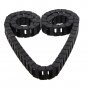 MYLB-10 x 20mm 1M Open On Both Side Plastic Towline Cable Drag Chain,1M/39.4 cab