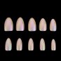 Chrome Nails STILETTO Fake Nail Tips 12pcs/Box Metallic False Nail Art Manicure