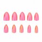 Chrome Nails STILETTO Fake Nail Tips 12pcs/Box Metallic False Nail Art Manicure