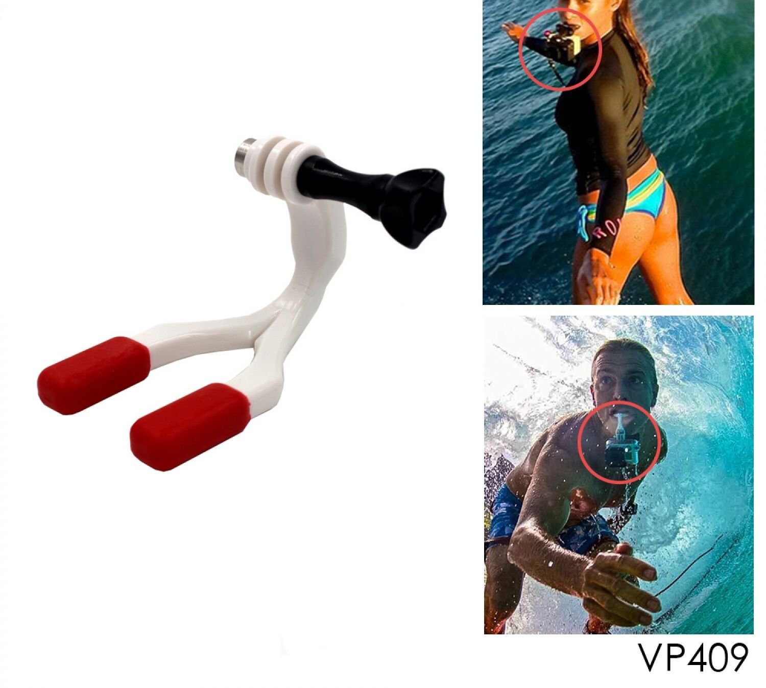 Gopro Accessories Mouth Mount Set Surf Braces Connector Surfing Hero Shoot Dummy