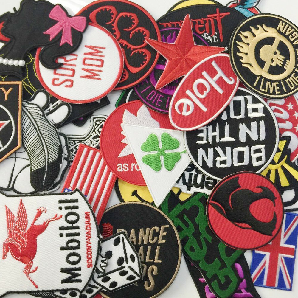 Anywell Patch N7  WHOLESALE Lot 24 Mixed On Skull Cartoon Patch Sew Embroidere
