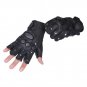 Men Wrist Active Genuine Leather Mechanix Genuine Leather Half Finger Gloves