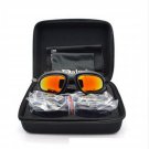Mens Military Coating of Polarized HD UV400 Sunglasses 5 Color 4 Lens Goggles