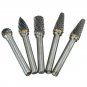 Tungsten Carbide Rotary Burr Set Cutter Shank Bit Engraving Drill Bits Files