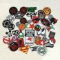 Mix Random Cartoon Patch 24Pcs Rock Punk Sport Car Racing Logo Iron Sew Patches