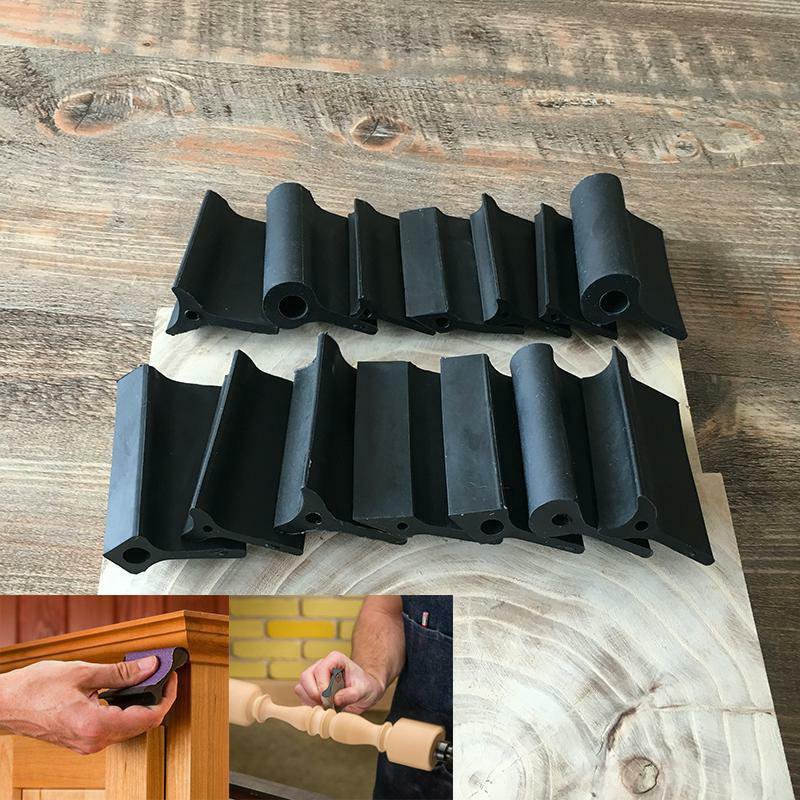 leather polishing pad tools for carving wood Woodworking Sandpaper mats 14 pcs