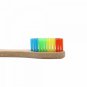 Bamboo Toothbrush Soft White Bristle For Adult Oral Care Wood Handle Rainbow