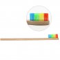 Bamboo Toothbrush Soft White Bristle For Adult Oral Care Wood Handle Rainbow