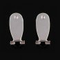 100 Pieces Earring Posts For Jewelry Findings Fingernail Post Silver Gold Color