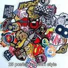 25pcs Wholesale Mixed Sizes Random Sew on Iron on Clothes Patches Embroidered