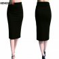 New Ladies Office Stretch Bodycon Midi Skirt Women Pencil Skirt Female High