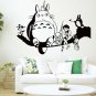 DIY Totoro Wall Stickers For Kids Room Cartoon My Neighbor Totoro Wallpaper Home