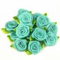 50 PCS 2 CM Artificial Silk Mini Rose Flowers Heads Make Satin Ribbon DIY Craft