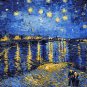 Paint By Numbers Kit Starry Night Sky Rhone River Van Go 40CMx50CM Canvas