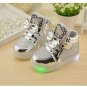 LED Hello Kitty Sneakers Tennis Shoes  Lace Up Luminous Light Lace Up Kids Shoes