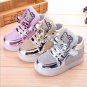 LED Hello Kitty Sneakers Tennis Shoes  Lace Up Luminous Light Lace Up Kids Shoes