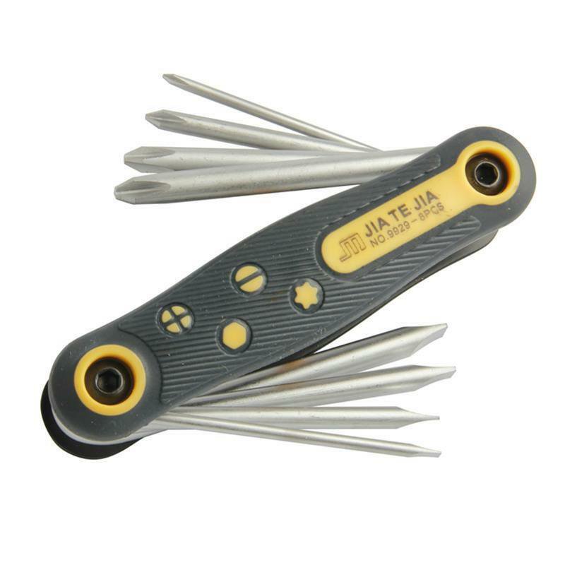 1Pc New Torx Chrome Vanadium Screwdriver Set Repair Tools Bits Folding Multitool