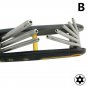1Pc New Torx Chrome Vanadium Screwdriver Set Repair Tools Bits Folding Multitool
