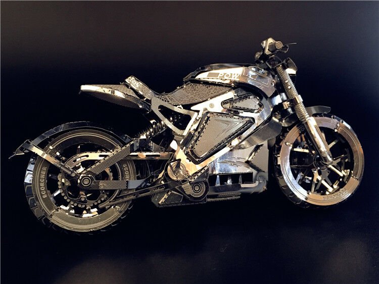 AVENGER MOTORCYCLE NANYUAN I22203 Collection Level Puzzle 3D Metal Assembly New
