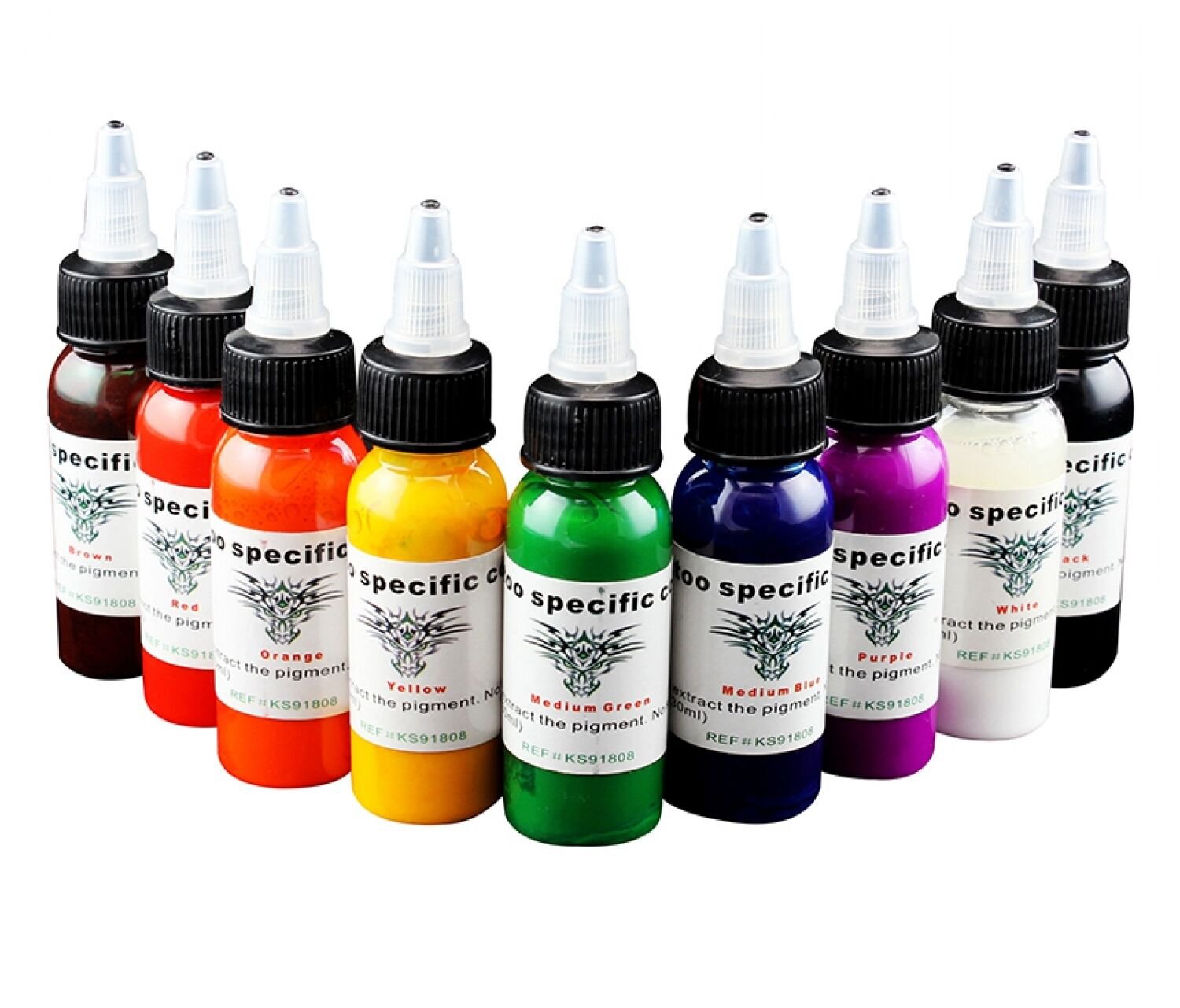 Professional Tattoo Ink 30ml/bottle Pigment High Quality Body Tattoo Art 9Colors