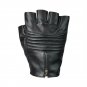 Fitness Driving Leather Black Fingerless Gym Gloves Multifunctional Gloves