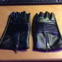 Fitness Driving Leather Black Fingerless Gym Gloves Multifunctional Gloves