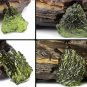 Natural Moldavite Green Aerolites Crystal Stone Pendant Energy Unique Necklace