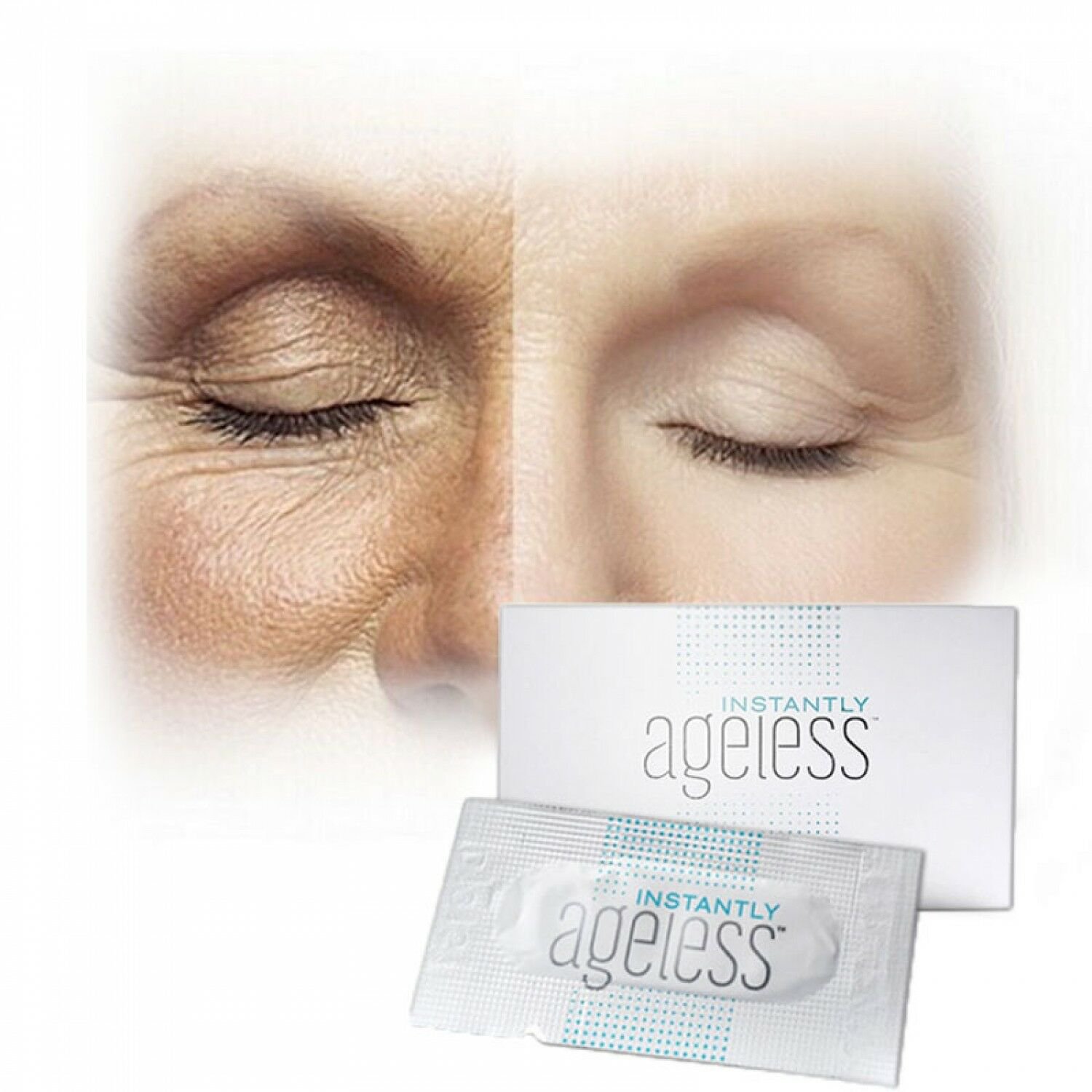 10 pcs Sachets Jeunesse Instantly Ageless Anti Wrinkle Eye And Face Cream Anti