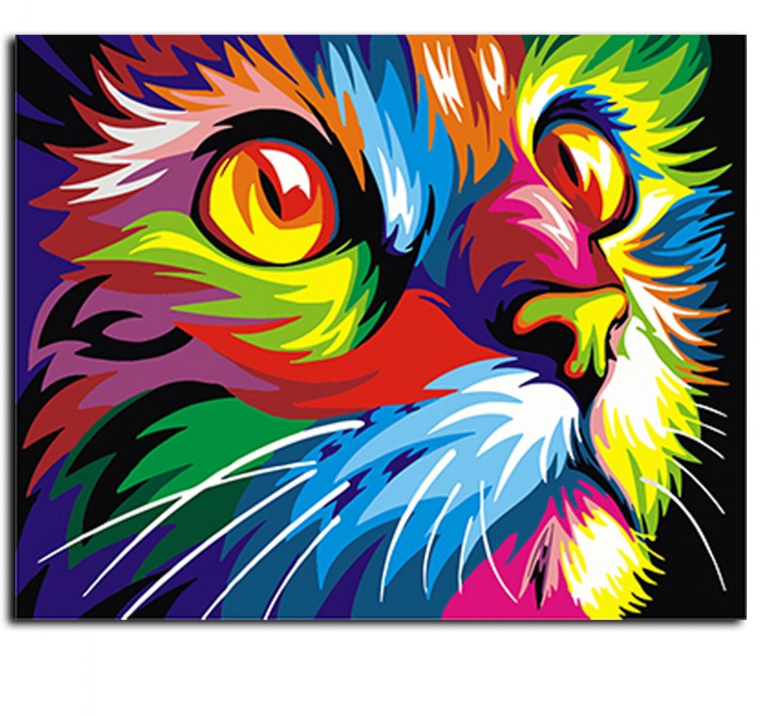 Abstract Framed Oil Paint DIY Painting By Numbers Coloring By Numbers Colorful