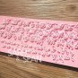 Russian Handwriting Alphabet Cake Mold Curlicue Capital Lower Case Candy Decor