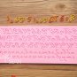Russian Handwriting Alphabet Cake Mold Curlicue Capital Lower Case Candy Decor