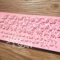 Russian Handwriting Alphabet Cake Mold Curlicue Capital Lower Case Candy Decor