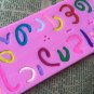 Israel Hebrew Letters Silicone Mold Shape Cake Decorating Tools Fondant Long