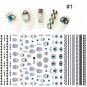 Type Etc 4 1 Geometry Manicure Type Nail Sticker Nail Women Fashion Eye