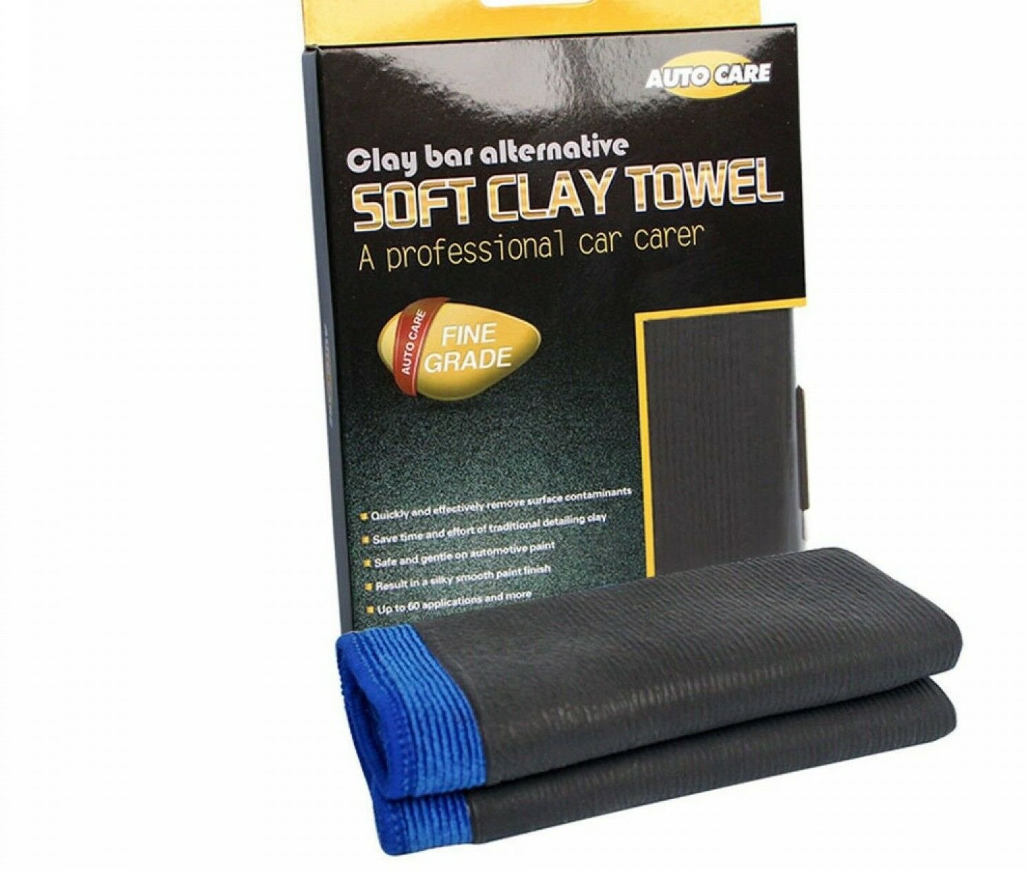 Clay Cloth Towel Car Cleaning Bar Detailing Wash Microfiber Mitt Auto Fine Truck