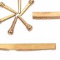 6 Pcs Golden Brass Bridge Pins With Saddle Nut Set for Acoustic Guitar Best