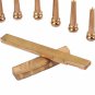 6 Pcs Golden Brass Bridge Pins With Saddle Nut Set for Acoustic Guitar Best